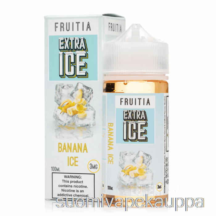 Vape Netistä Banaanijää - Lisäjää - Fruitia - 100ml 6mg